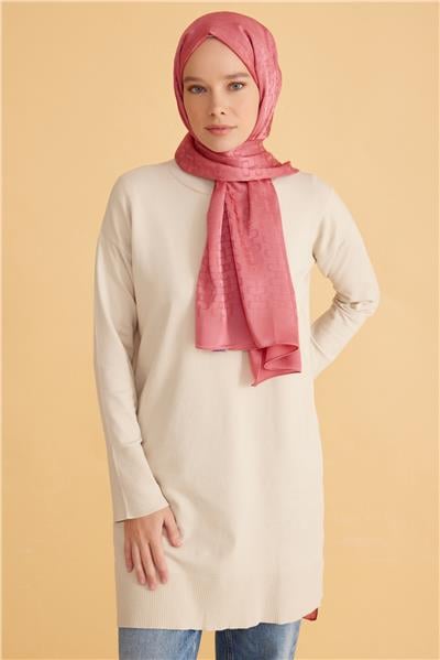BELLİ FRESH JAKARLI AÇIK PEMBE ŞAL 2
