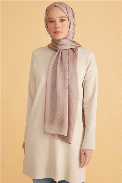 BELLİ FRESH JAKARLI TOZ PEMBE ŞAL 2
