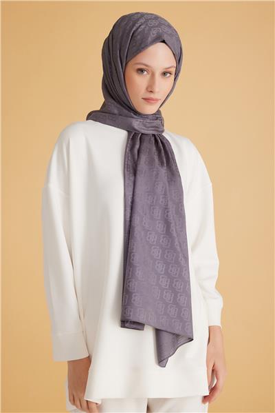 BELLİ FRESH MONOGRAM ANTRASİT ŞAL 1