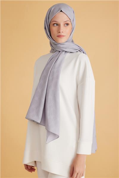 BELLİ FRESH MONOGRAM GRİ ŞAL 2