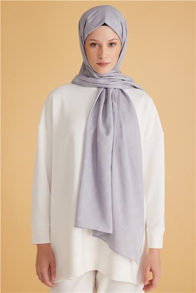 BELLİ FRESH MONOGRAM GRİ ŞAL 3