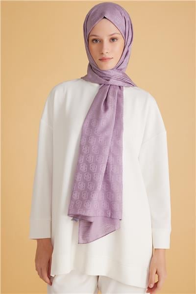 BELLİ FRESH MONOGRAM LİLA ŞAL 1