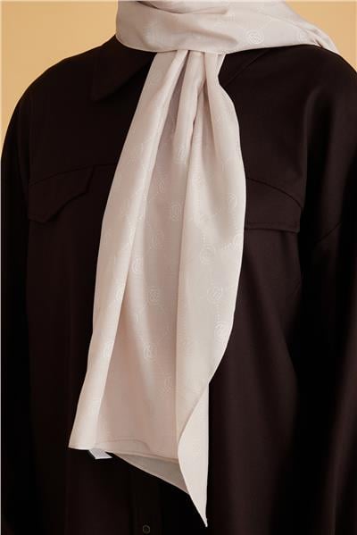 BELLİ FRESH MONOGRAM EKRU ŞAL 3