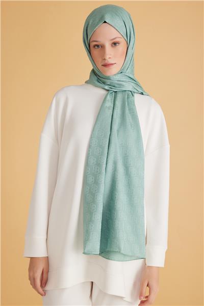 BELLİ FRESH MONOGRAM MİNT ŞAL 1