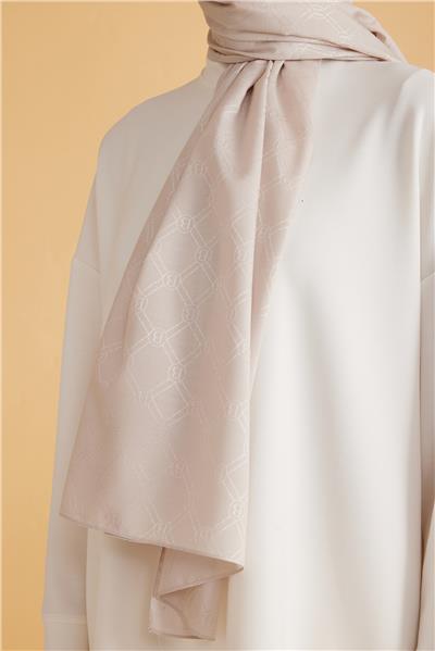 BELLİ FRESH MONOGRAM EKRU ŞAL 2