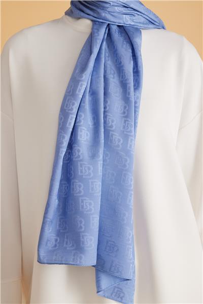 BELLİ FRESH MONOGRAM MAVİ ŞAL 1