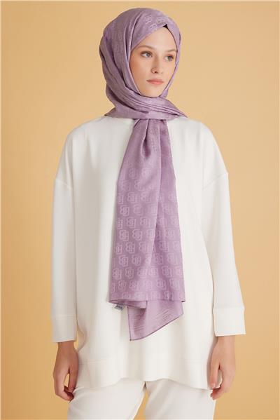 BELLİ FRESH MONOGRAM LİLA ŞAL 1