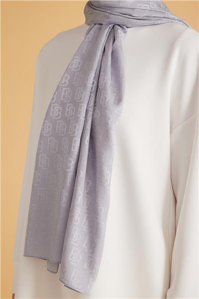 BELLİ FRESH MONOGRAM GRİ ŞAL 1