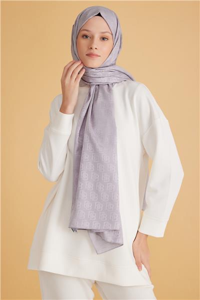 BELLİ FRESH MONOGRAM GRİ ŞAL 1