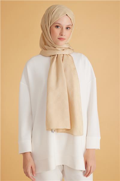 BELLİ FRESH MONOGRAM BEJ ŞAL 2
