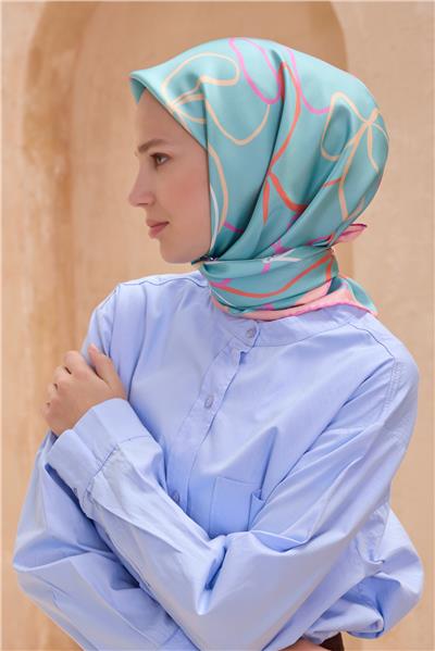 BELLİ OBJE DESEN İPEK EŞARP 4113D (SURA)