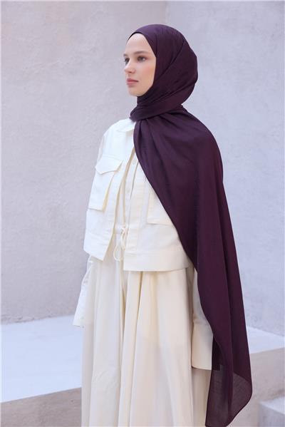 Belli Fresh Geometrik Desen Mor Nayora Şal 2 - 31