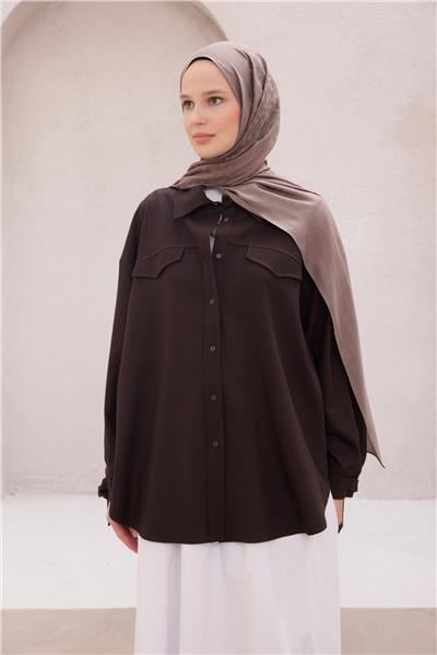 Belli Fresh Geometrik Desen Açık Mürdüm Nayora Şal 3 - 15