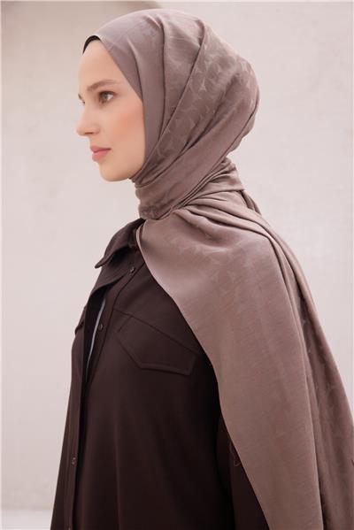 Belli Fresh Geometrik Desen Açık Mürdüm Nayora Şal 3 - 15