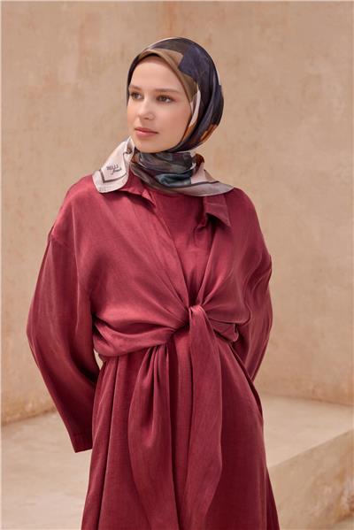 BELLİ FRESH GEOMETRİK KREM KRİSTAL EŞARP 2012