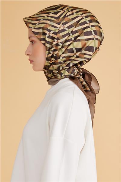 BELLİ GEOMETRİK DESEN KRİSTAL EŞARP 2008