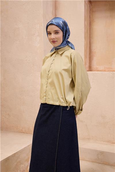 BELLİ FRESH ÇİÇEK DESEN MAVİ KRİSTAL EŞARP 2011