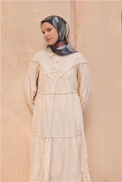 BELLİ FRESH GEOMETRİK GRİ KRİSTAL EŞARP 2012