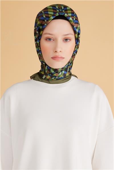 BELLİ GEOMETRİK DESEN KRİSTAL EŞARP 2008