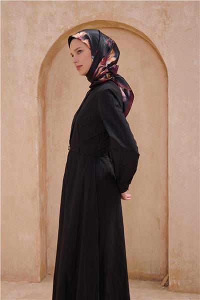 BELLİ ÇİÇEK DESEN KRİSTAL ACI KAHVE EŞARP 2013