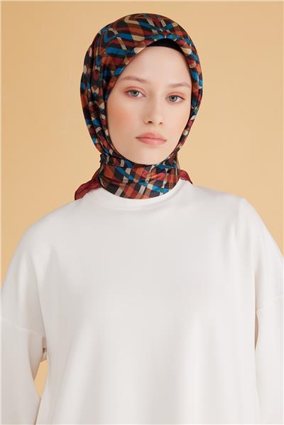 BELLİ GEOMETRİK DESEN KRİSTAL EŞARP 2008