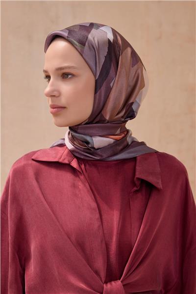 BELLİ FRESH GEOMETRİK BEJ KRİSTAL EŞARP 2012