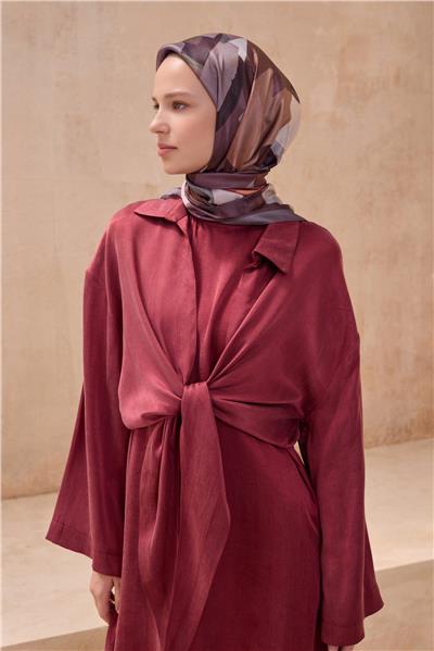 BELLİ FRESH GEOMETRİK BEJ KRİSTAL EŞARP 2012