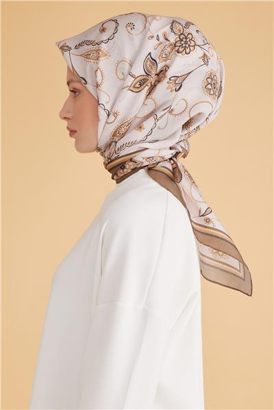 BELLİ ŞAL DESEN MODAL VİZON EŞARP 1