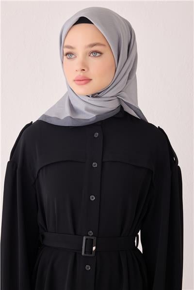 BELLİ DÜZ DESEN PAULİSTA GRİ EŞARP 2