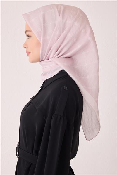 BELLİ GEOMETRİK DESEN PAULİSTA PUDRA EŞARP 4