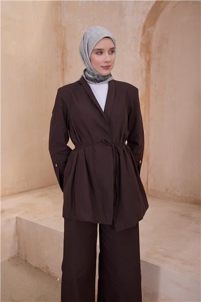 BELLİ GEOMETRİK DESEN PAULİSTA BEJ EŞARP 7