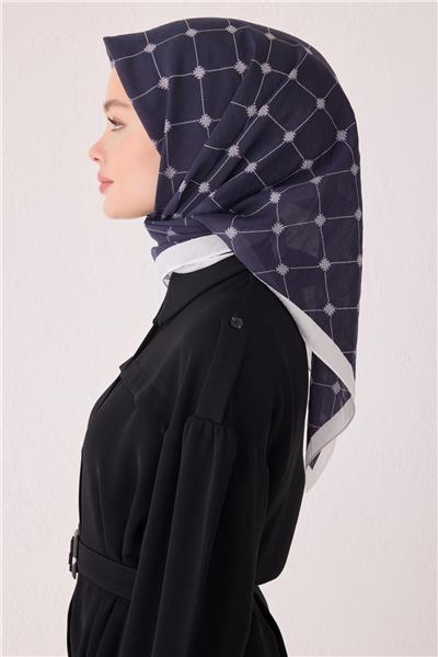 BELLİ GEOMETRİK DESEN PAULİSTA SAKS EŞARP 4