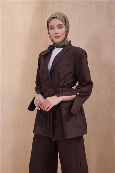 BELLİ GEOMETRİK DESEN PAULİSTA HARDAL EŞARP 7