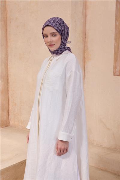 BELLİ ÇİÇEK DESEN PAULİSTA MOR EŞARP 5