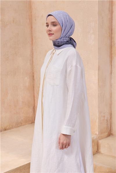 BELLİ GEOMETRİK DESEN PAULİSTA LİLA EŞARP 7