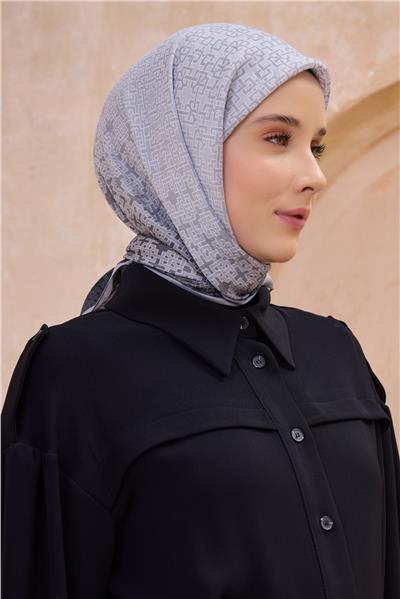 BELLİ GEOMETRİK DESEN PAULİSTA KREM EŞARP 7