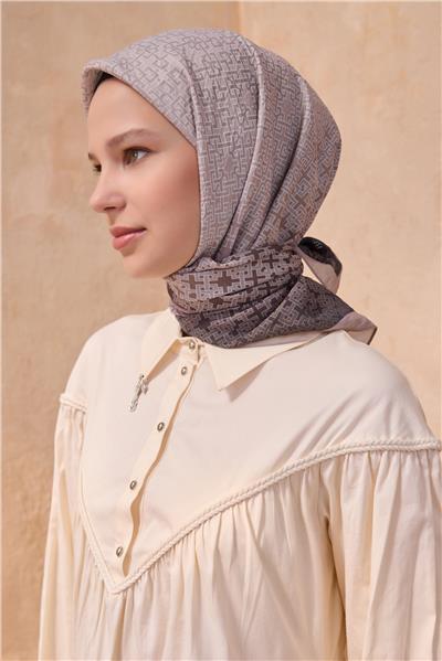 BELLİ GEOMETRİK DESEN PAULİSTA PUDRA EŞARP 7