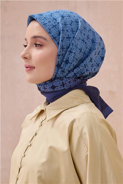 BELLİ GEOMETRİK DESEN PAULİSTA SAKS EŞARP 7