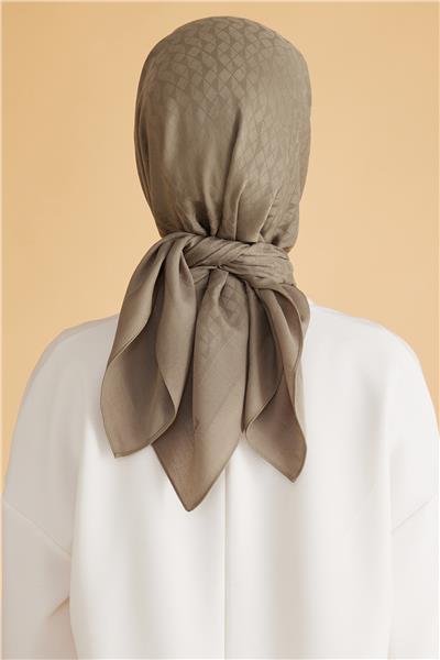 BELLİ GEOMETRİK DESEN VEYRA HAKİ EŞARP 1