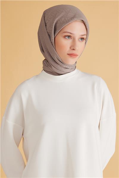 BELLİ GEOMETRİK DESEN VEYRA VİZON EŞARP 2