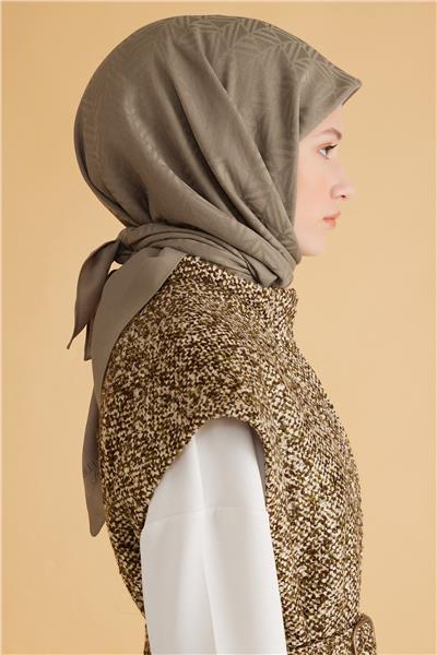 BELLİ GEOMETRİK DESEN VEYRA HAKİ EŞARP 2