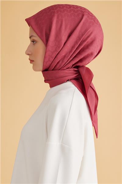 BELLİ GEOMETRİK DESEN VEYRA NAR ÇİÇEĞİ EŞARP 1