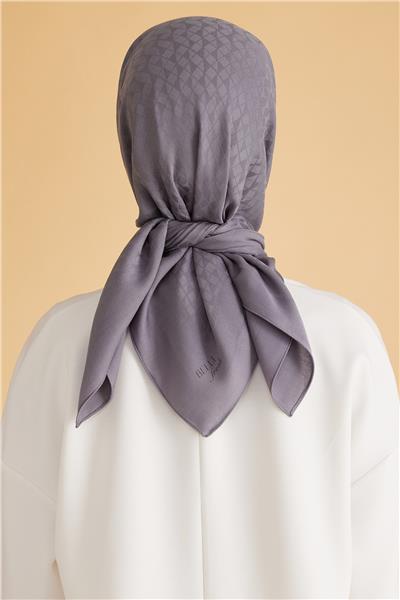 BELLİ GEOMETRİK DESEN VEYRA ANTRASİT EŞARP 1