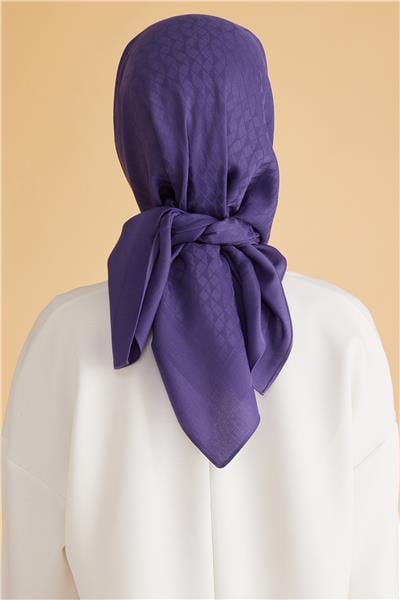 BELLİ GEOMETRİK DESEN VEYRA MOR EŞARP 1