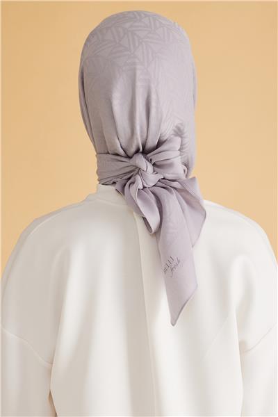 BELLİ GEOMETRİK DESEN VEYRA GÜMÜŞ EŞARP 2