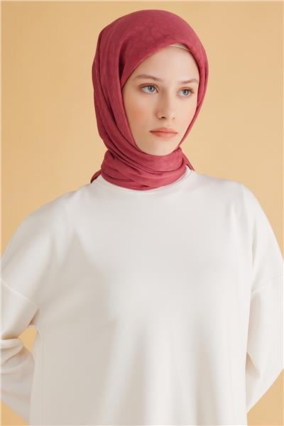 BELLİ GEOMETRİK DESEN VEYRA NAR ÇİÇEĞİ EŞARP 1