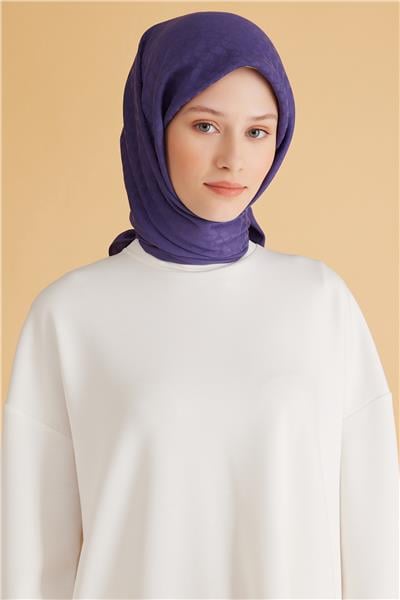 BELLİ GEOMETRİK DESEN VEYRA MOR EŞARP 1