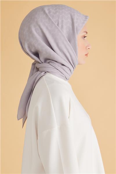 BELLİ GEOMETRİK DESEN VEYRA GÜMÜŞ EŞARP 1