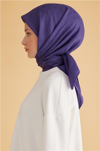 BELLİ GEOMETRİK DESEN VEYRA MOR EŞARP 2