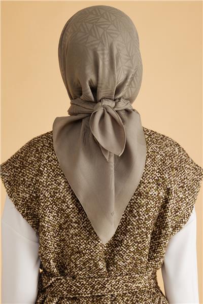 BELLİ GEOMETRİK DESEN VEYRA HAKİ EŞARP 2